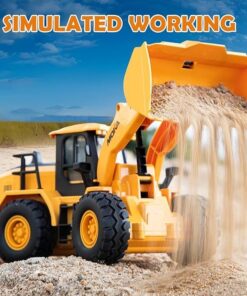 The Perseids Remote Control Bulldozer – 1/16 Scale 11 Channel Heavy RC Construction Toy with Lights & Sound