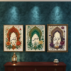 Tawakkul | Sabar | Shukar Wooden Sticky Wall Art – 3 Piece Islamic Motivational Frame Set, 8x11 inch Each with Easy Sticky Tape Installation - Image 3