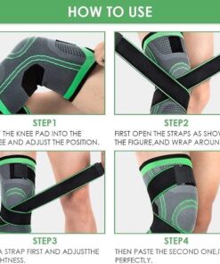 Alternative view of Knee Support Band For Pressure Weaving With 3D Weave Protection Against Injury Pressure Adjustable Knee Support For Men And Women (1 pc)
