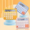 Calculator | Mechanical Buttons for Desktop financial accounting (random color)cell operated