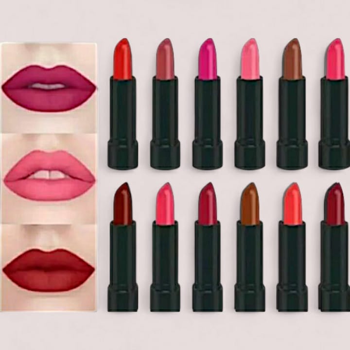 12 Pcs High Pigmented Matte Lipstick Set – Long Lasting Smooth Texture Lip Color Collection For Bold And Beautiful Looks - Image 5