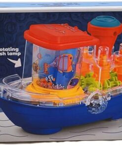 Gear Ship Bump and Go Toy for Kids with 3D Lights