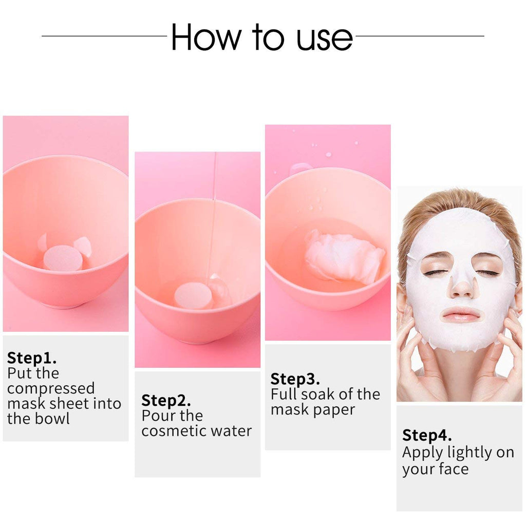 Pack of 50 BIOAQUA Compressed Facial Tablet Face Sheet | 50 Pcs Facial Tablets | Best Quality facial tablets - Image 3