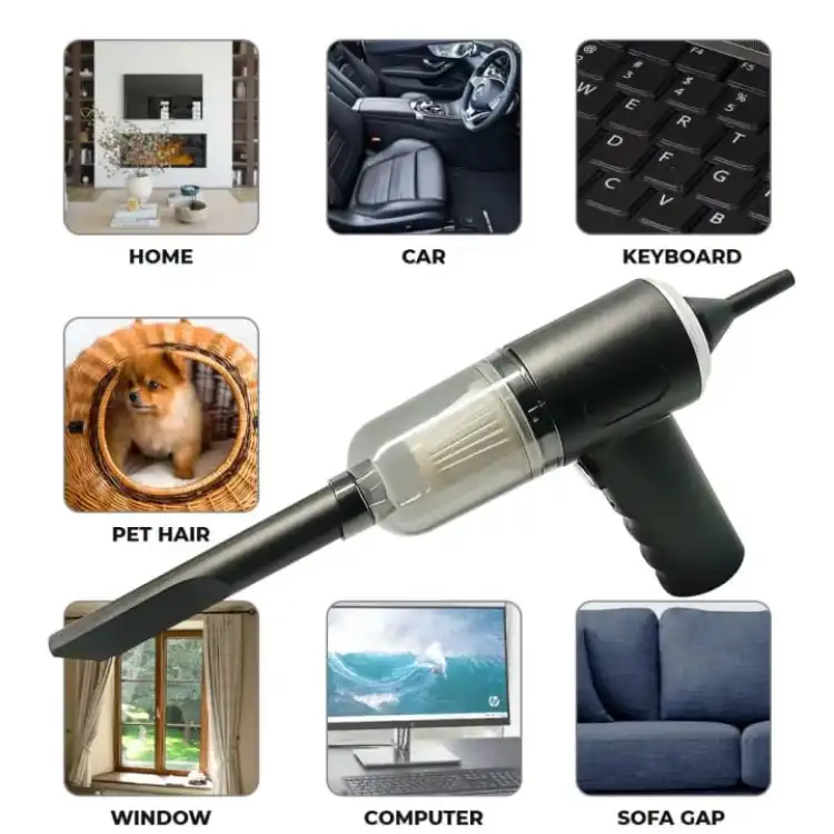 3 in 1 Portable Vacuum Cleaner Duster Blower Air Pump Wireless Hand-Held Cleaning For Car Home - AS 228 - Image 2