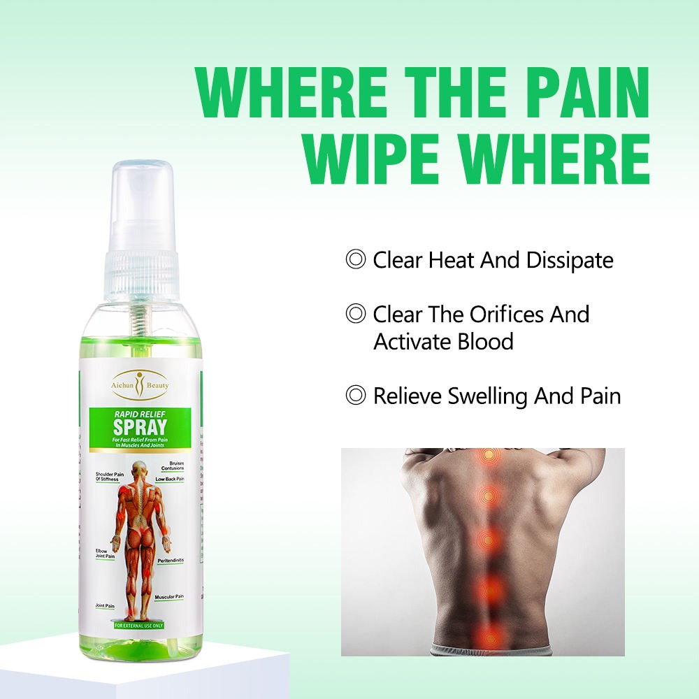 Aichun Beauty Joint Pain Relief Muscle Rapid Relief Spray Fast Absorbing Perfect Choice For Daily Care - 100ML - Image 2