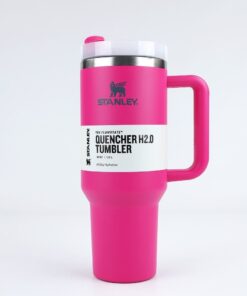 Stanley 40 Oz (1200ML) Stainless Steel Vacuum Insulated Tumbler with Straw – Leak-Proof Quencher Cup for Hot & Cold Beverages