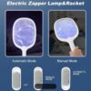 Rechargeable Mosquito Racket With Stand – Electric Insect Killer Bat For Indoor And Outdoor Use (Random Color) - Image 3