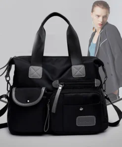 Splitter Handbag for Girls/Women Soft Large Capacity One-shoulder Shopping Bag