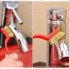 Gas Stove Cleaning Wire Brush Kitchen Tool Metal Fiber Brush – Set of 3 Brush - Image 2