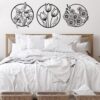 (3 pcs set )3D floral abstract Wooden Wall Art & Home Decoration / Item Home Décor Home Room & Wall Decor Wall Art - Image 4