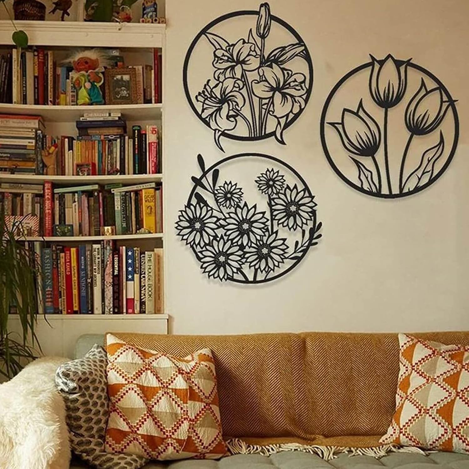 (3 pcs set )3D floral abstract Wooden Wall Art & Home Decoration / Item Home Décor Home Room & Wall Decor Wall Art - Image 2