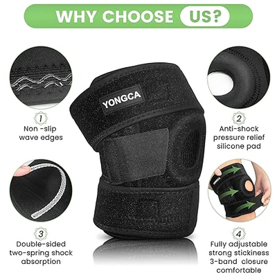 Adjustable Knee Cap Support kneepad Adjustable Sports Leg Knee Brace Wrap knee protector - Image 2