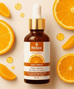 Relax Vitamin C Daily Serum – Glow And Radiance In Every Drop With Brightening Anti Aging Hydration Formula For Healthy Skin – Net Quantity 30ml