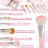 Cute 7 Piece Makeup Foundation Powder Eye shadow Brushes Set - Image 2