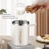 Stainless Steel Coffee Mug | Insulated | Anti?Slip Bottom | With Spoon | Office & Home Use - Image 3