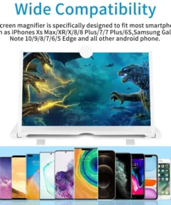 F3 Mobile Screen Magnifier | Enlarged Mobile Screen Amplifier Large Screen Eyes Protection | Size 8 Inch (Random color)