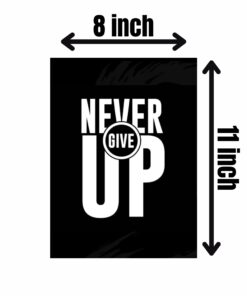Set of 6 wooden canvas frames motivational quotes Size 8x11 inch