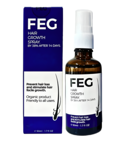 FEG PLUS Hair & Beard Regrowth Spray 50ml – Anti Hair Loss Formula with Minoxidil