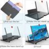 F3 Mobile Screen Magnifier | Enlarged Mobile Screen Amplifier Large Screen Eyes Protection | Size 21.8×16.5×1.2CM (Random Color) - Image 2