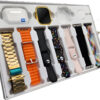 i20 Ultra Max Suit Smartwatch 10-in-1 Box – 2.3-Inch Large Display with 7 Mixed Color Straps and AirPods 2 – Complete Smart Combo Set for Men and Women (Random Color)