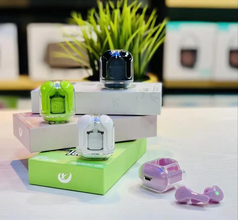 Air 31 Earbuds Wireless Earbuds With Crystal Transparent Case Type C Charging And Bluetooth 5.3 Providing Durable Quality - Random Color - Image 4