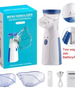 Portable Mesh Nebulizer Quiet Low Power Cell Operated Personal Respiratory Inhaler Providing Reliable Support