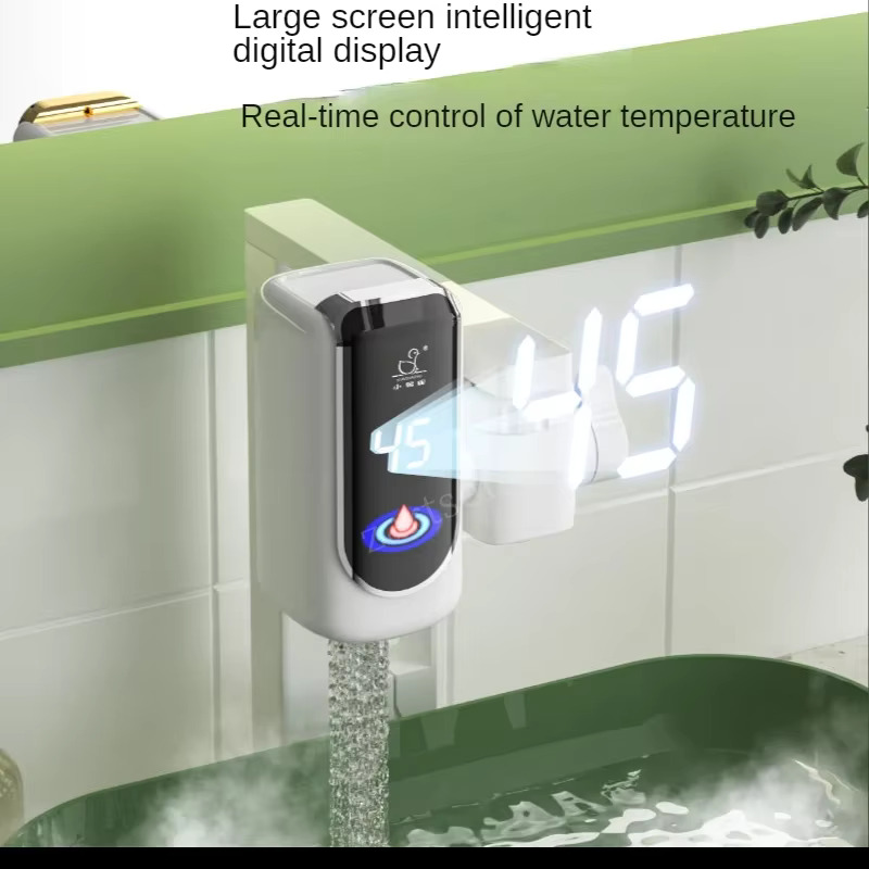 3000W Electric Water Heater Tap Instant Hot Water Faucet Heater Cold Heating Faucet Tankless Instantaneous Water Heater (Random Color)