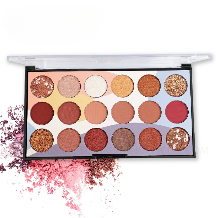 Mocallure Professional 18-Color Glitter Eyeshadow Palette – Bold, Shimmering Shades for Every Look - Image 4