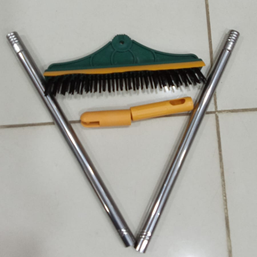 Broom Wiper 2 In 1 Dual Purpose Cleaning Tool With Strong Bristles And Built In Wiper Blade - Image 4
