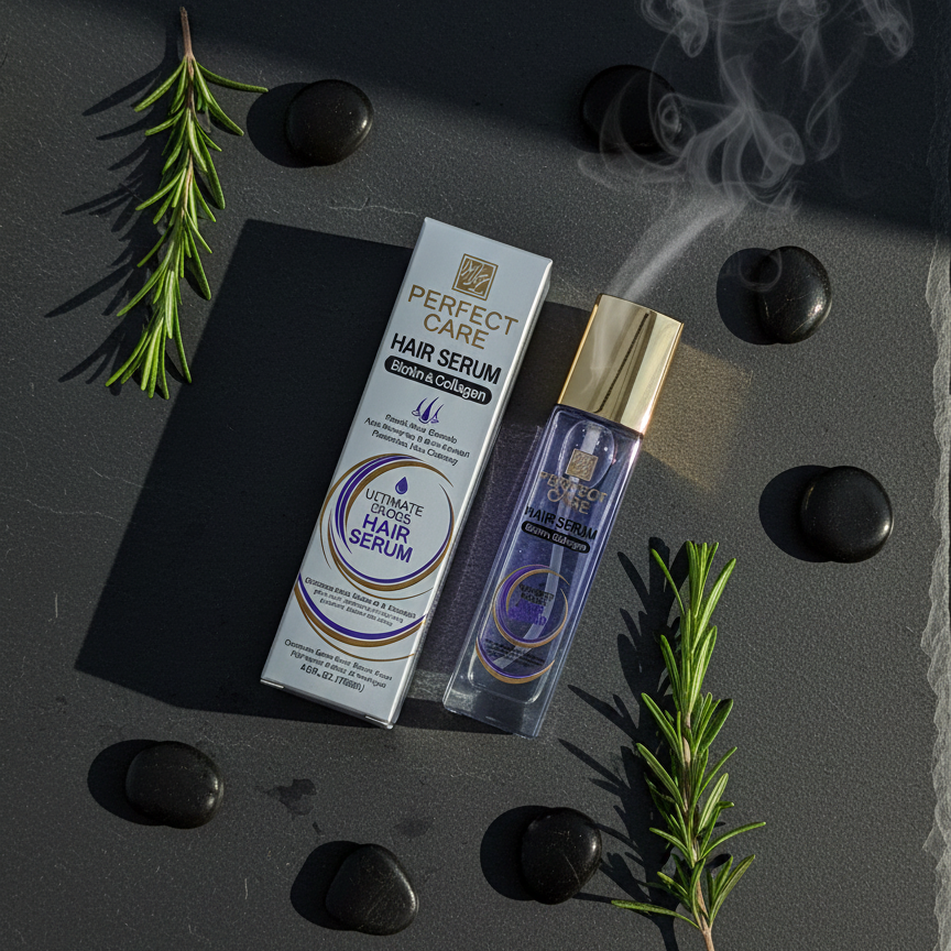 PERFECT CARE Hair Serum | Ultimate Gloss Formula with Argan Oil & Vitamin E | Rapid Growth