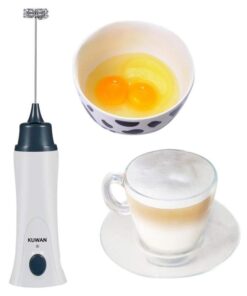 Rechargeable Electric Coffee Frother & Milk Beater – Handheld Foam Maker with Stainless Steel Whisk