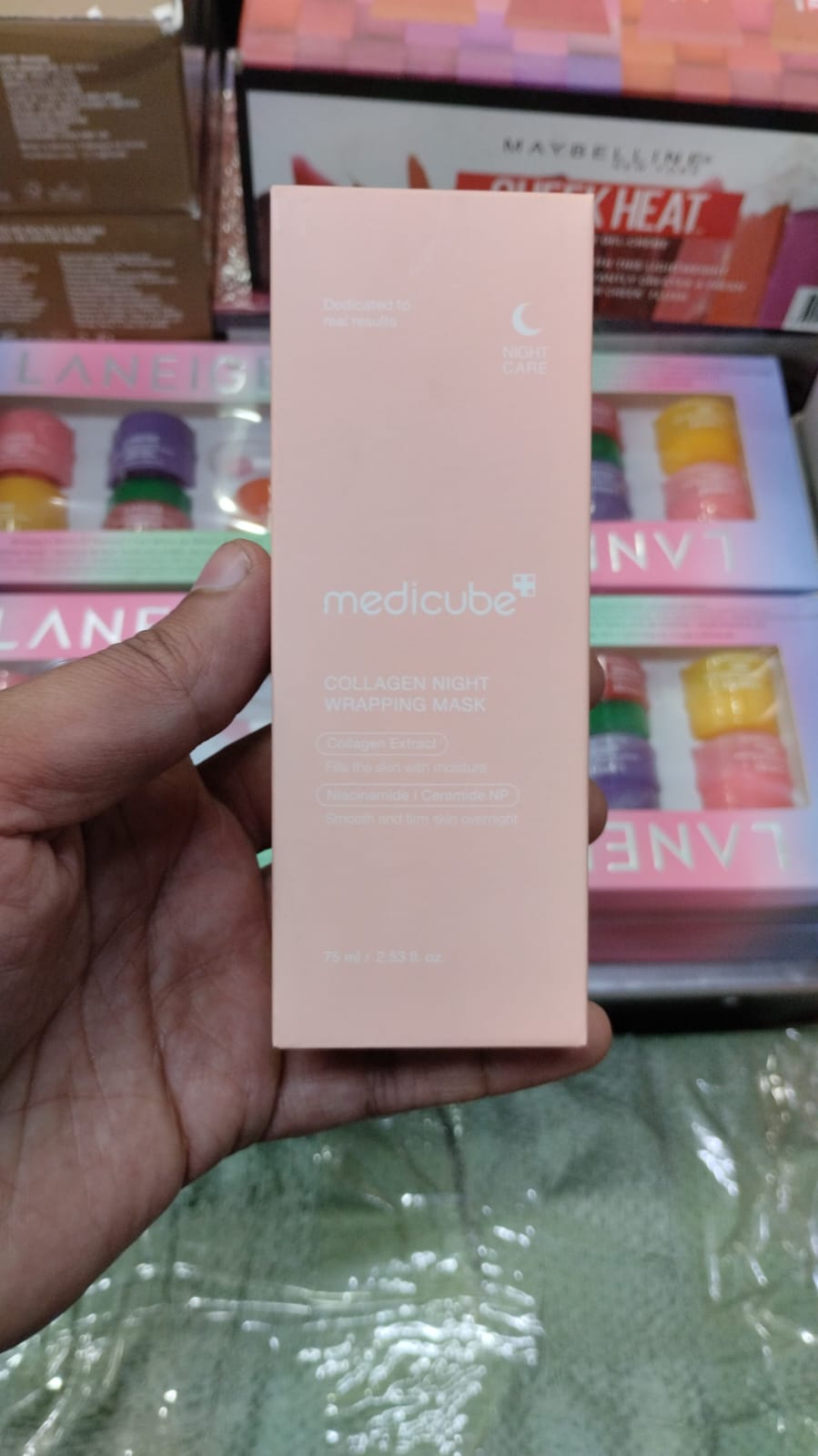 Medicube Collagen Night Wrapping Mask (75ml) – Overnight Elasticity & Hydration Peel-Off Mask - Image 3