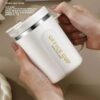 Stainless Steel Coffee Mug | Insulated | Anti?Slip Bottom | With Spoon | Office & Home Use - Image 2