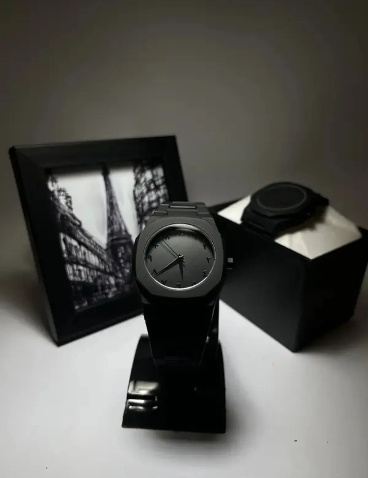 Full Black Aura Quartz Analog Watch – Lightweight Premium Design for Men & Boys (Without Box) - Image 5