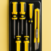 Set of 5 Screwdrivers & 1 Cutter – High Quality Hand Tool Kit with 2 Straight