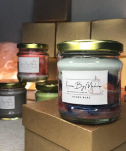 Dusky Rose | The Scent of Love at Dusk – Handmade Luxurious Floral & Musky Soy Wax Candle - 100 gram