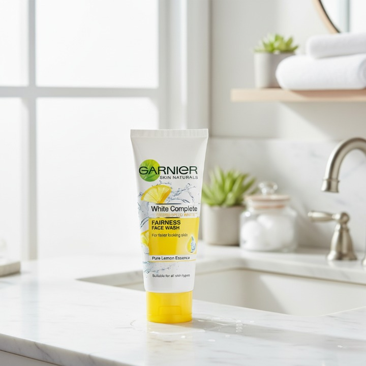 Garnier Pure Lemon Essence Face Wash – 100g Brightening Daily Cleanser for Fresh