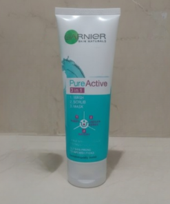 Garnier 3 in 1 Pure Active Face Wash – 100ml Liquid Cleanser for All Skin Types