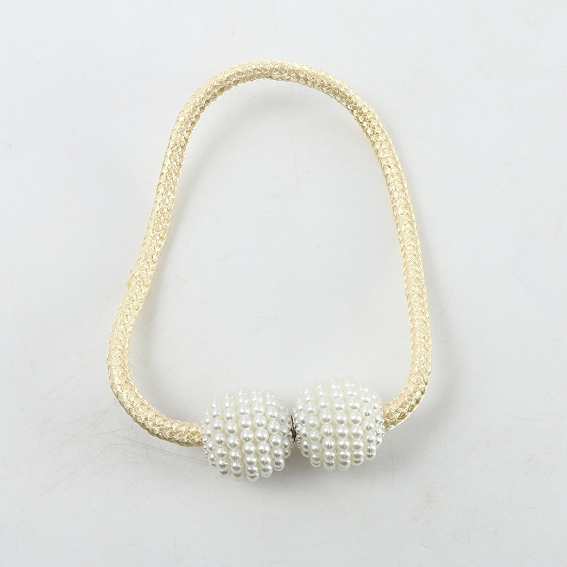 Curtain Buckle Magnetic Clip Bead Curtain Tie back Hanging Ball Curtain (1 pair) - (random color) - Image 2
