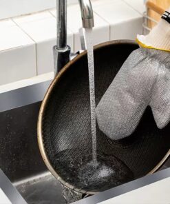 Multipurpose Wire Dishwashing Gloves | Dishwashing Rags for Wet and Dry