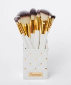Cosmetics Elegance Brush Set- Studded Elegance White