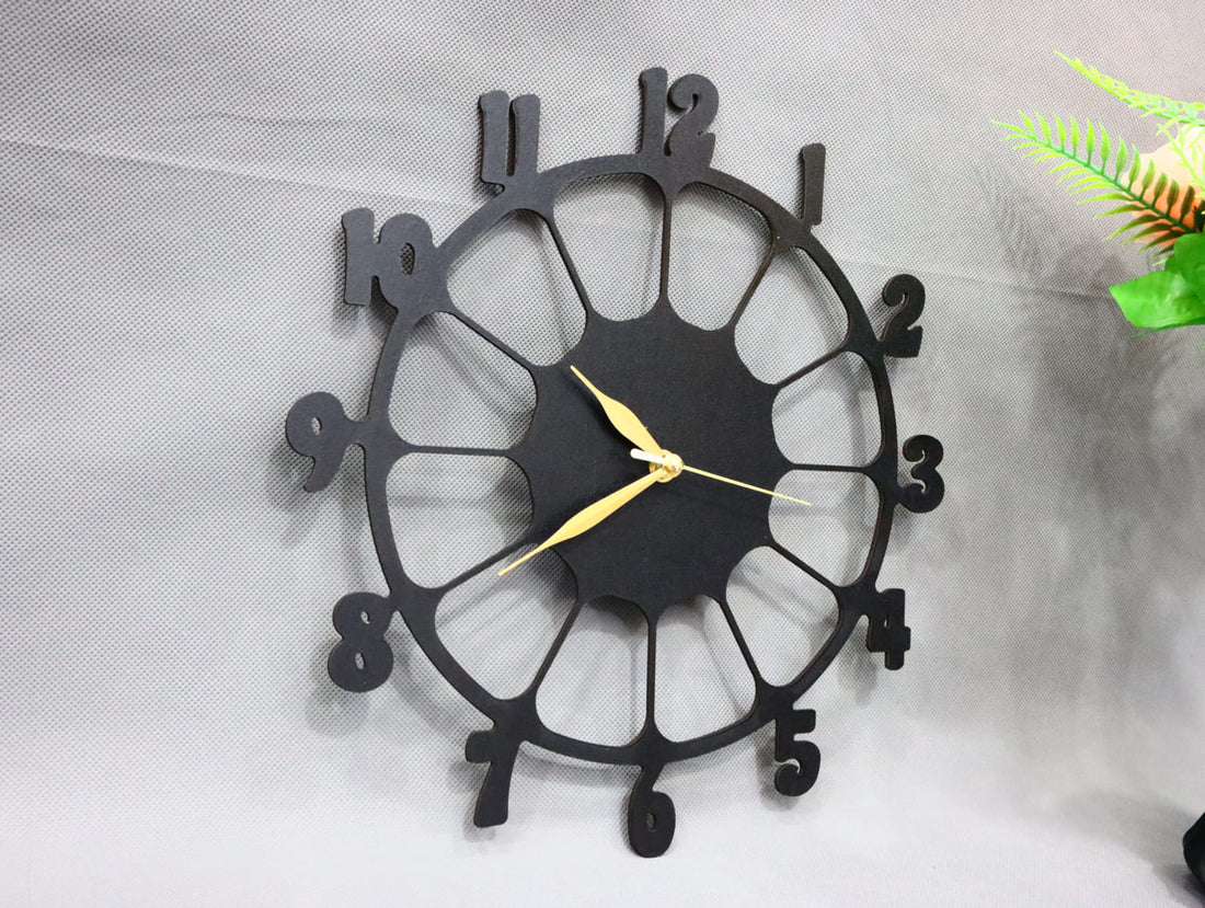 Retro Design 3D Wooden wall clock for Living Room Retro Decor Wall Clock - Image 2