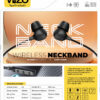Vizo Kung Fu X2 Wireless Neckband - Best Quality Neckband - Wireless Neckband ( Random Color )