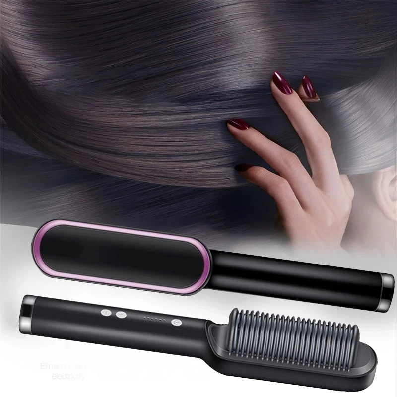 Curling Comb Dual-Purpose Hair Straightener Styling Comb