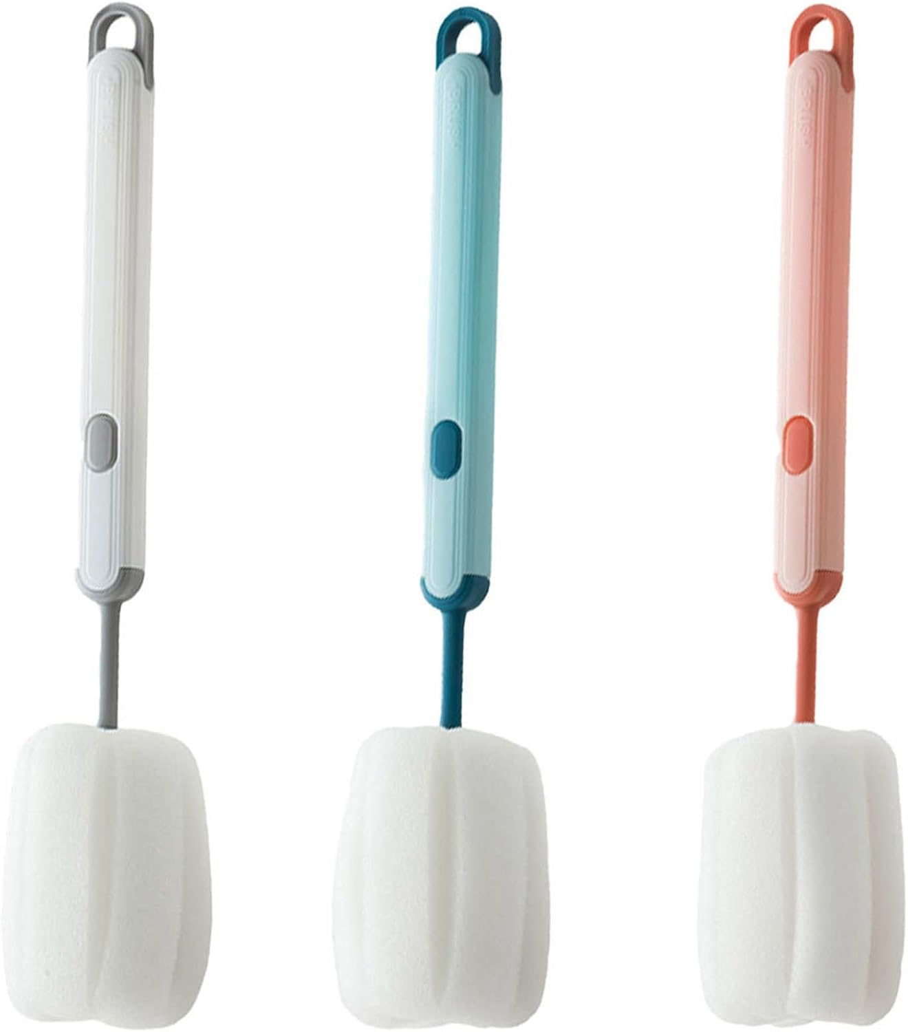 Long Handle Cup Cleaner Brush - Sponge Bottle Cleaner Brush for Cups