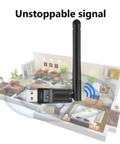 Alternative view of Alfa Wifi Usb W114 3dbi Rtl 8188 Antenna Adopter