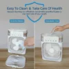 Portable Air Conditioner Fan: USB Electric Fan with LED Night Light, Fine Mist Water, and Humidifier Function | Led Night Light Water Mist - 10inch (Random Color) - Image 5