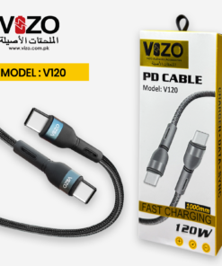 Vizo V120 PD Fast Charging & Data Cable | Type-C to Type-C Cable - V120 Type-C to Type-C Fast Charging Cable