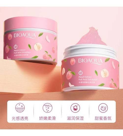 Bioaqua Peach Extract Exfoliating Face Gel Cream – Fruit Acid Gentle Peeling Gel