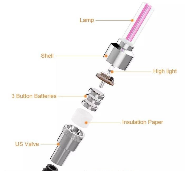 Led neon light sensor led(4pcs) for car wheel - Image 3